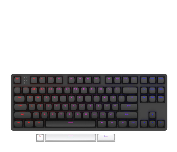 DARK PROJECT DPO87 Black TKL G3MS Sapphire Hot-Swap DPP87_GSH_BLACK_ANSI_ENG - 1279857 - zdjęcie 3